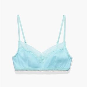 Savage X Fenty XL Cotton Essentials Lace-Trim Bralette